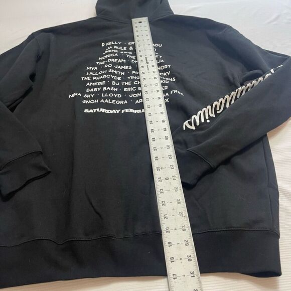 Soulquarius Men’s Full Zip Tour Hoodie Long Sleeve Pockets Black/Multi Size XL - Picture 10 of 10